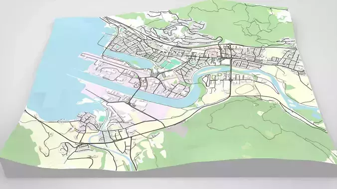 Cityscape Orkanger Norway