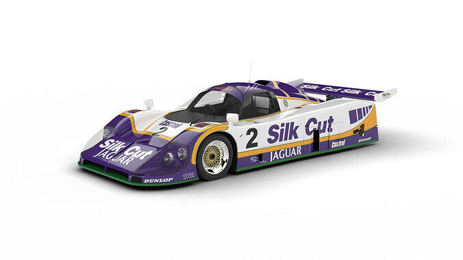 Jaguar XJR-9 Silk Cut Racing 1988 3d model 3D model