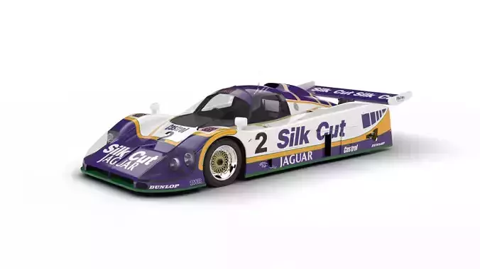 Jaguar XJR-9 Silk Cut Racing 1988 3d model