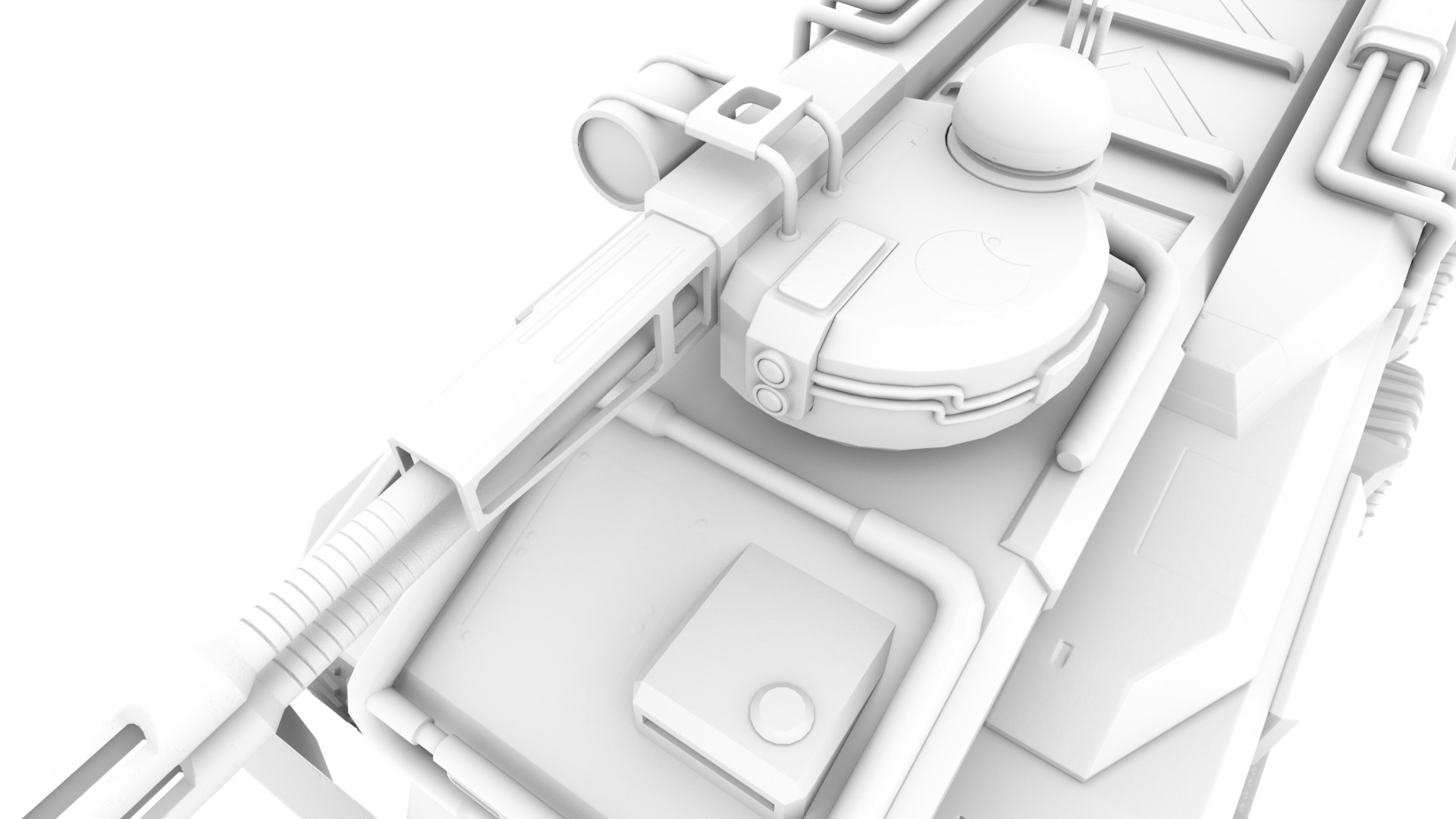 A police armored car model  LowPoly  Low-poly 3D model_8