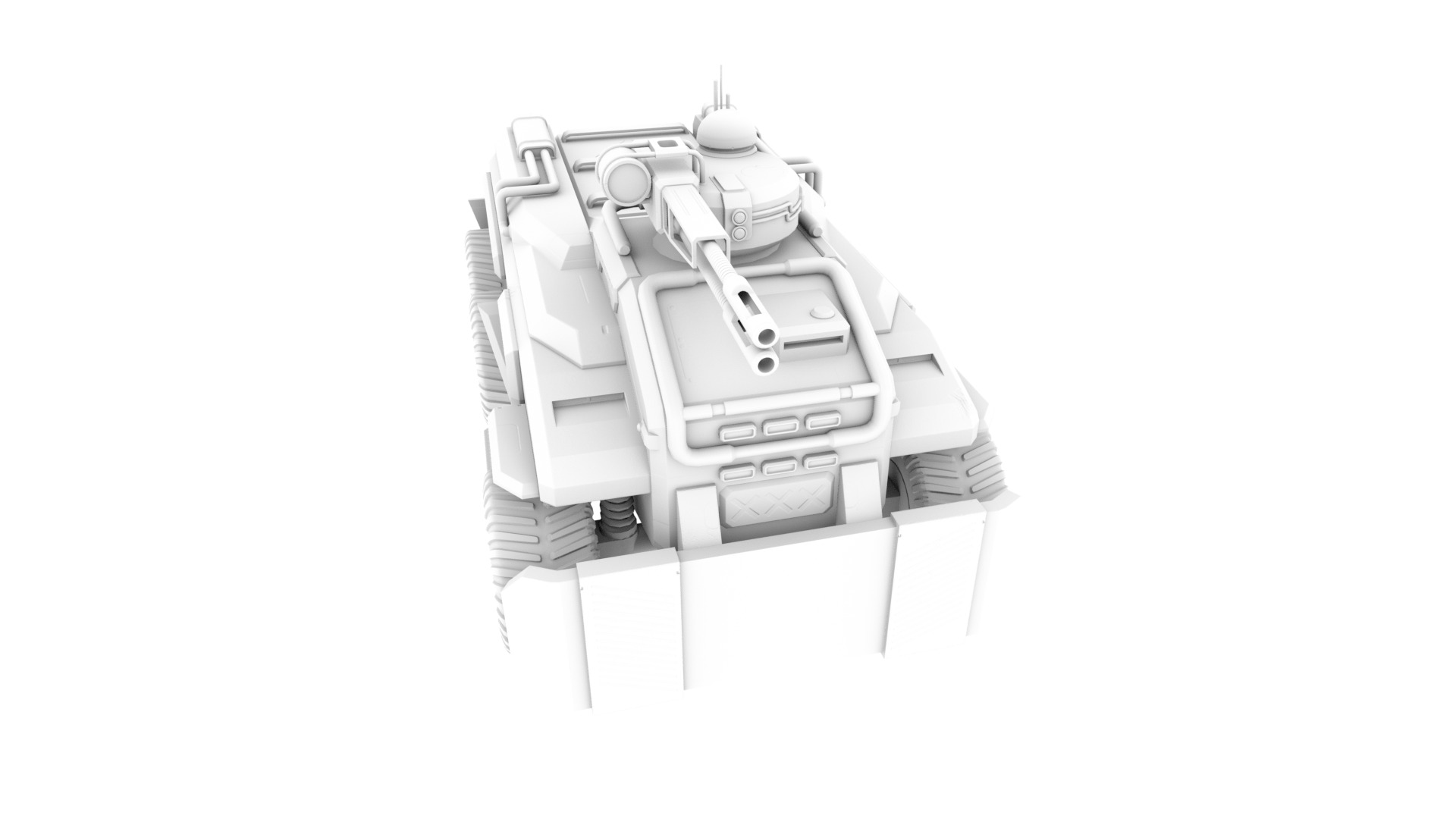 A police armored car model  LowPoly  Low-poly 3D model_10