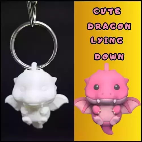 Cute Lying Down Dragon