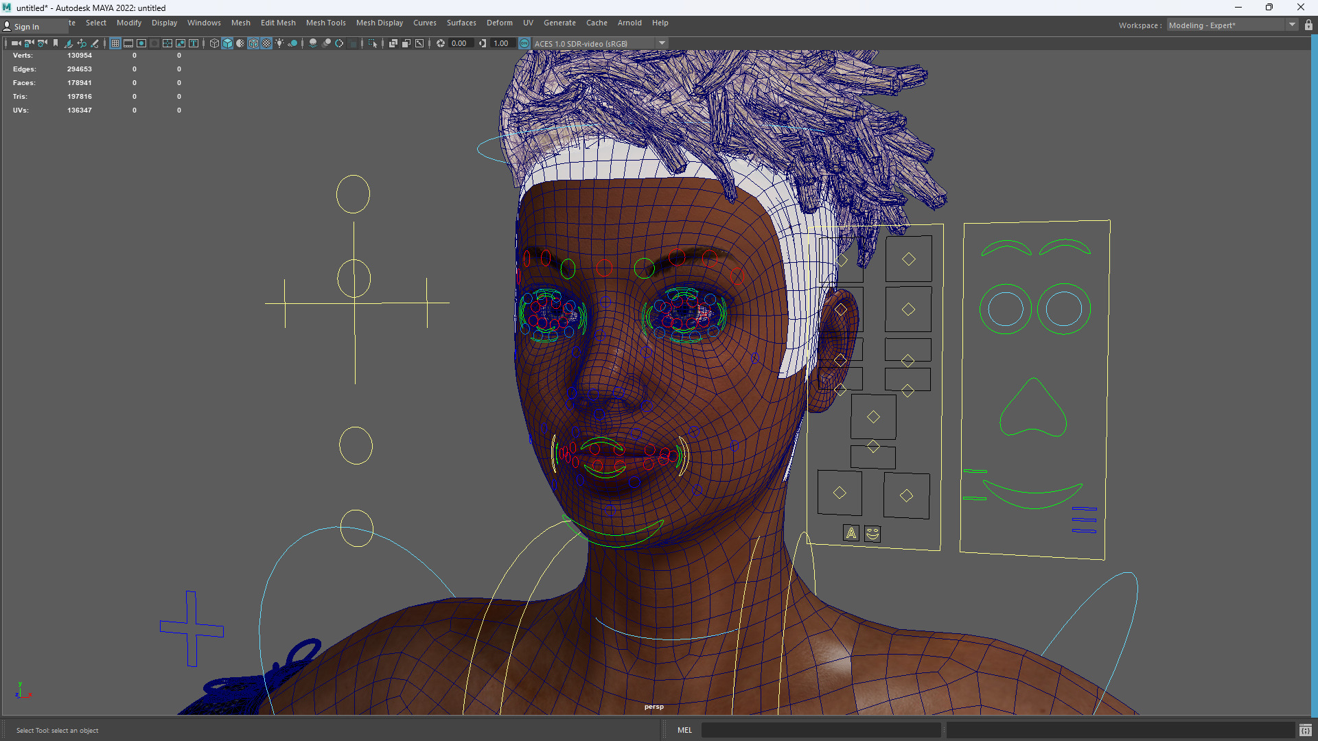Realistic African Female Dreadlocks Black Outfit Low-poly 3D model_16
