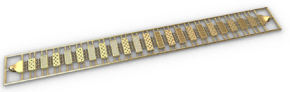 Gold bracelet chains new collection 1-50 3D print model 3D print model_10