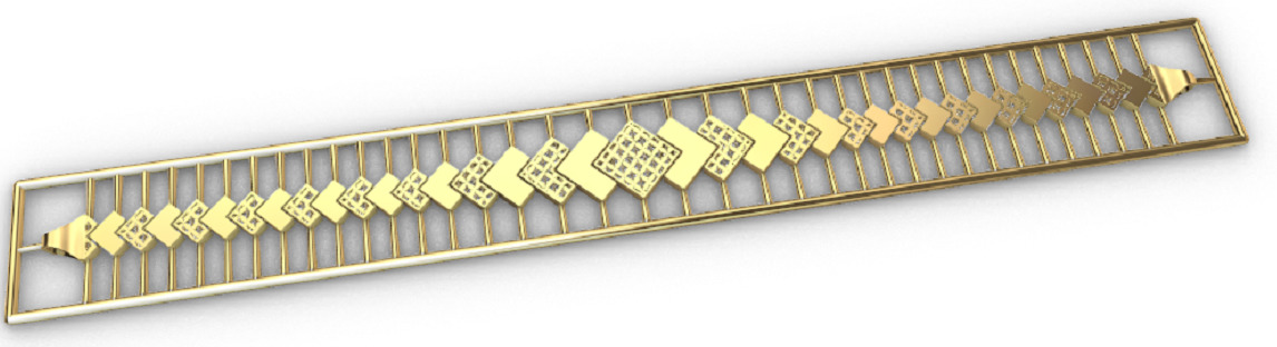 Gold bracelet chains new collection 1-50 3D print model 3D print model_45