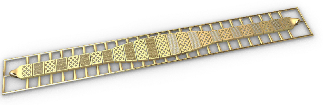 Gold bracelet chains new collection 1-50 3D print model 3D print model_8