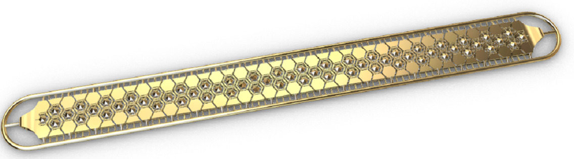 Gold bracelet chains new collection 1-50 3D print model 3D print model_5