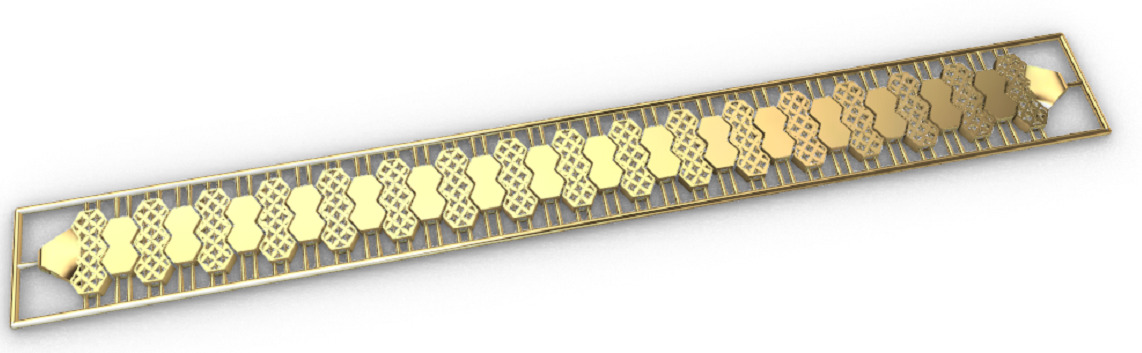 Gold bracelet chains new collection 1-50 3D print model 3D print model_49