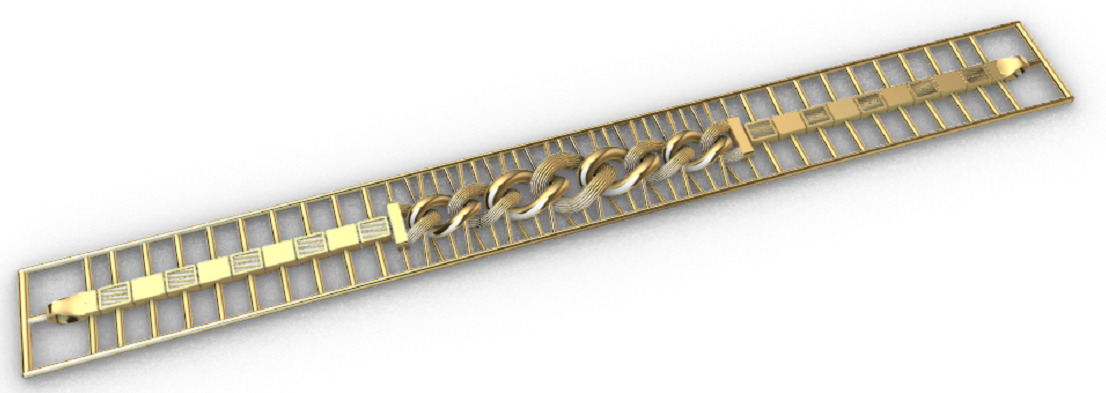 Gold bracelet chains new collection 1-50 3D print model 3D print model_32