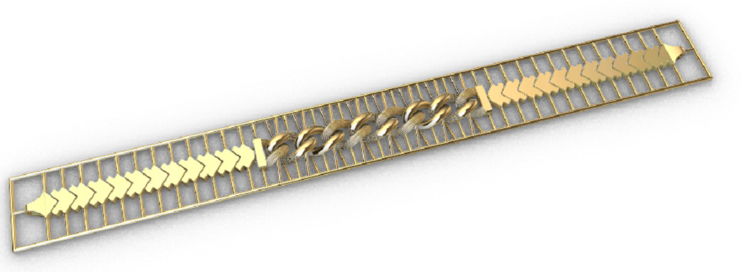 Gold bracelet chains new collection 1-50 3D print model 3D print model_36