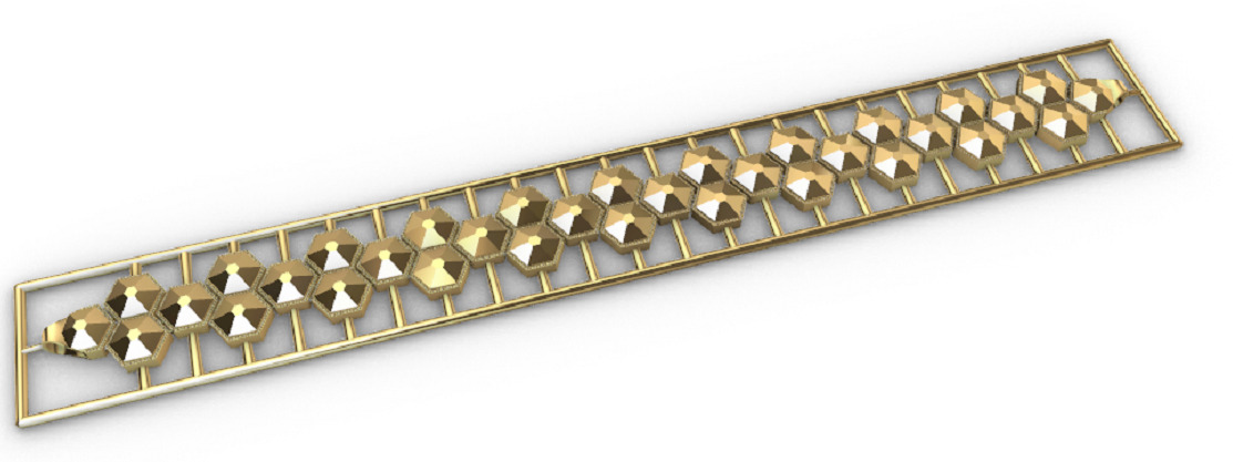 Gold bracelet chains new collection 1-50 3D print model 3D print model_46