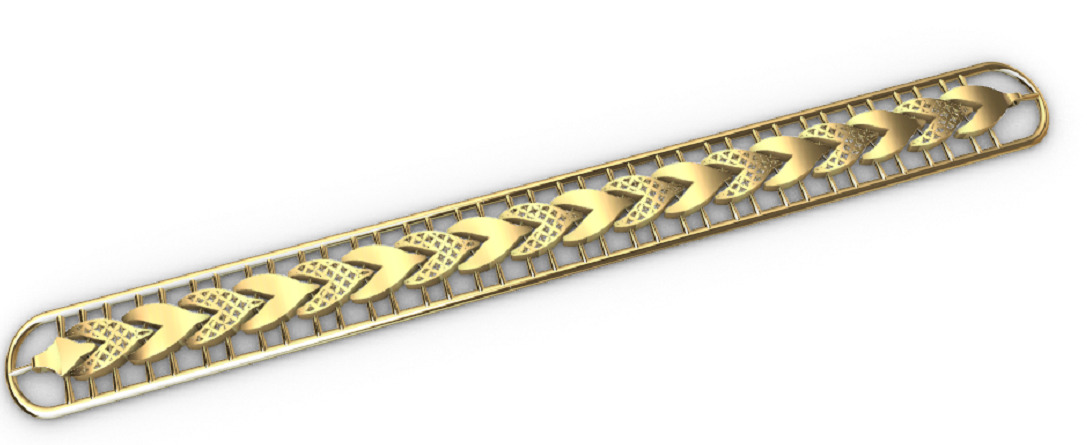 Gold bracelet chains new collection 1-50 3D print model 3D print model_11