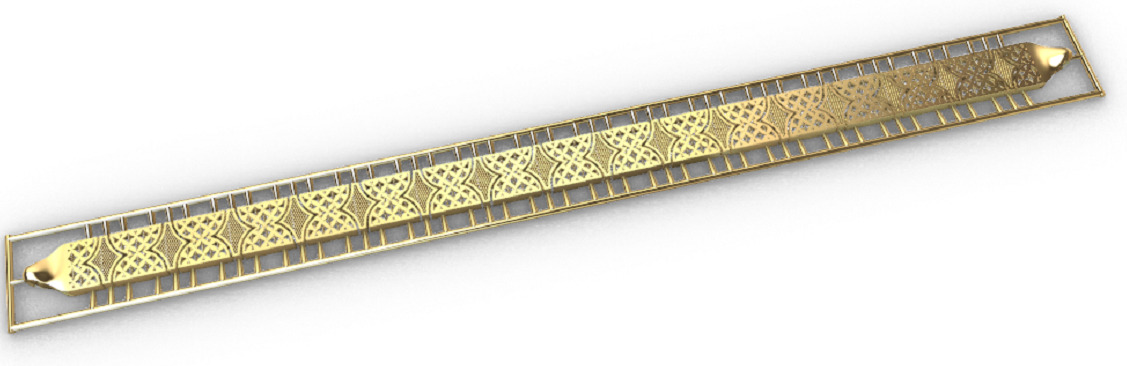 Gold bracelet chains new collection 1-50 3D print model 3D print model_13