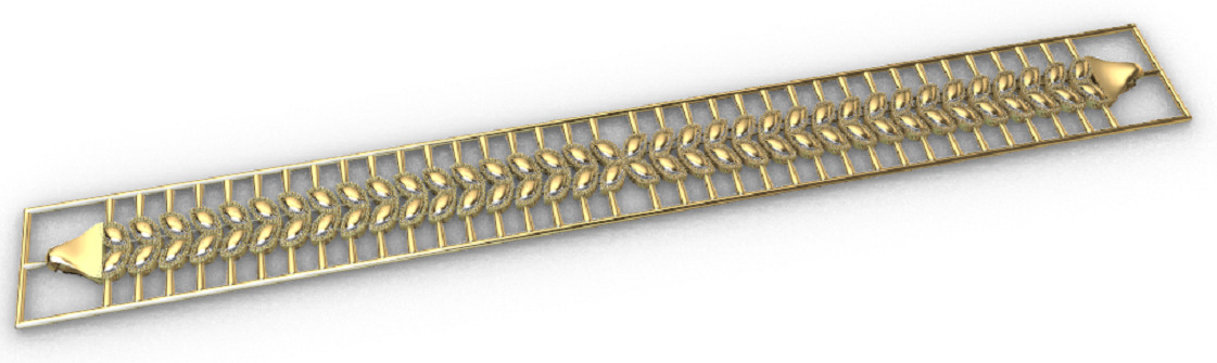 Gold bracelet chains new collection 1-50 3D print model 3D print model_1