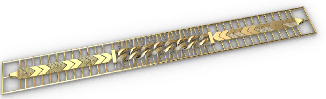 Gold bracelet chains new collection 1-50 3D print model 3D print model_35