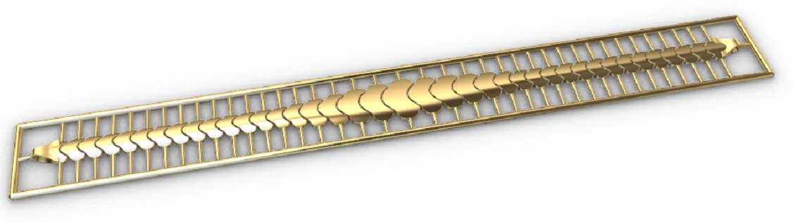 Gold bracelet chains new collection 1-50 3D print model 3D print model_39