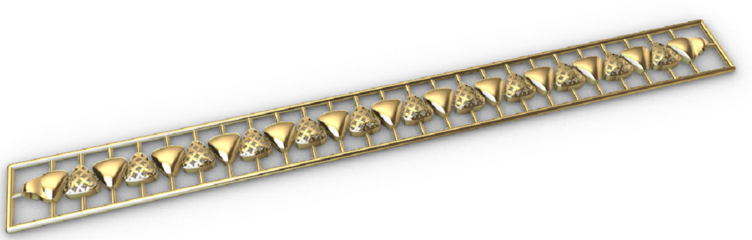 Gold bracelet chains new collection 1-50 3D print model 3D print model_16