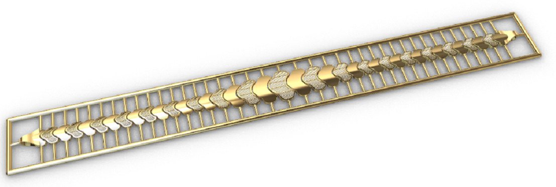 Gold bracelet chains new collection 1-50 3D print model 3D print model_41