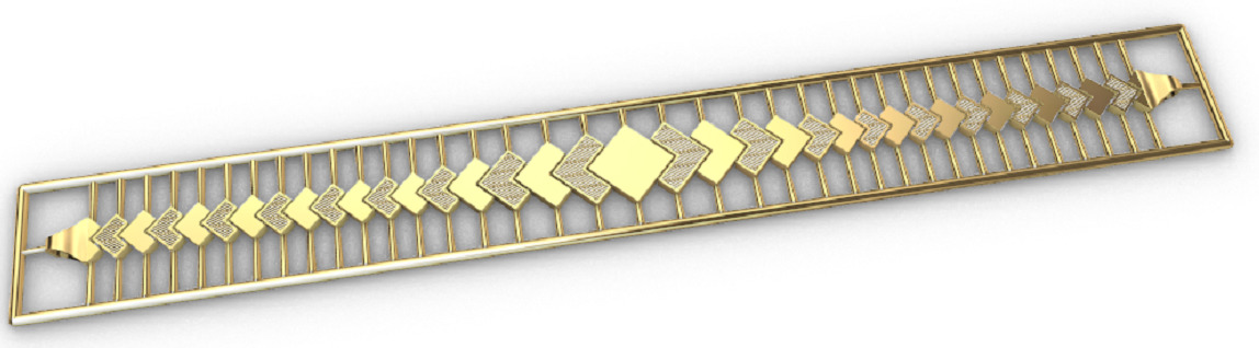 Gold bracelet chains new collection 1-50 3D print model 3D print model_42