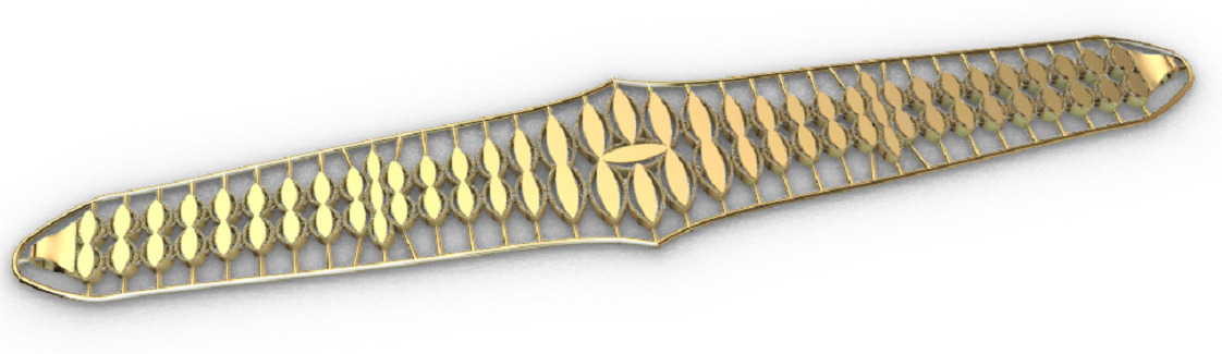 Gold bracelet chains new collection 1-50 3D print model 3D print model_47