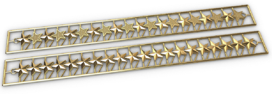 Gold bracelet chains new collection 1-50 3D print model 3D print model_23