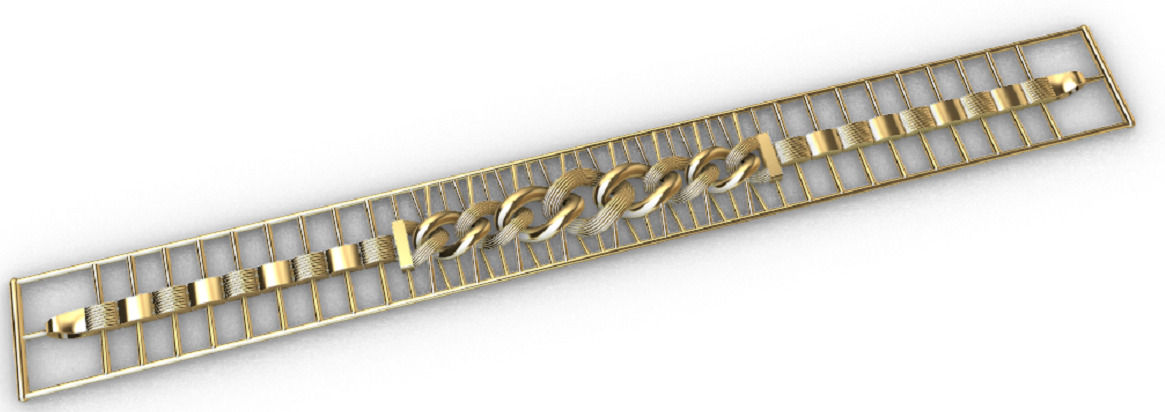 Gold bracelet chains new collection 1-50 3D print model 3D print model_29