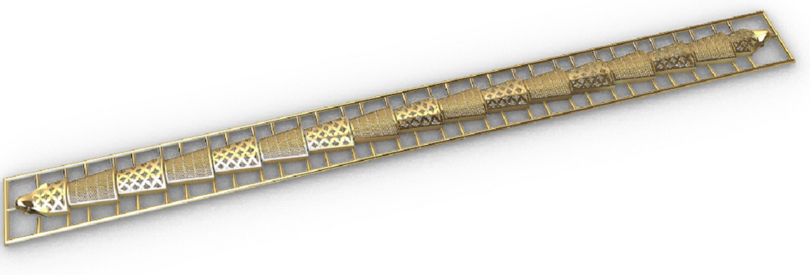 Gold bracelet chains new collection 1-50 3D print model 3D print model_12