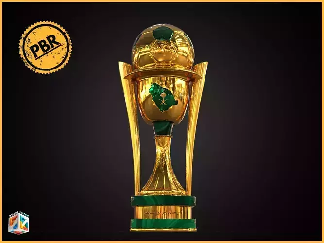 Saudi Kings Cup classic Award trophy 3D model