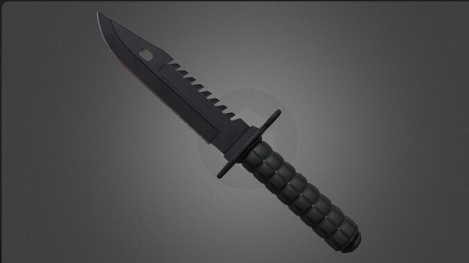 M9 Bayonet Tactical Knife Low-poly 3D model