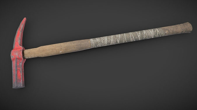 Sledge Hammer Low-poly 3D model