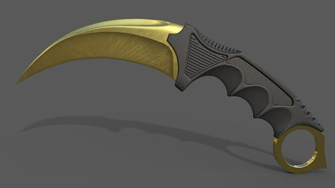 Karambit Knife Low-poly 3D model