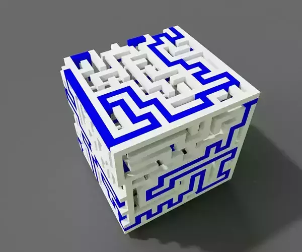 Animated Infinite Cube Maze 3D model