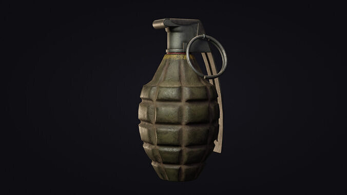 Grenade MK2 WW2 Low-poly 3D model
