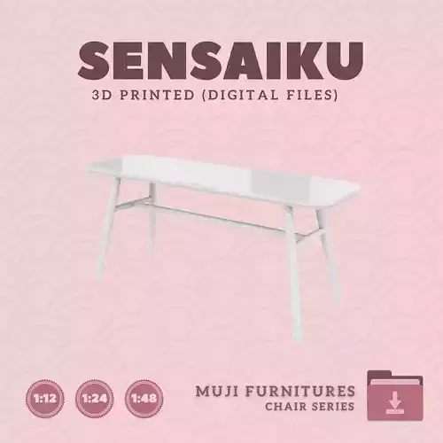 01 Muji Bench for Dollhouse Muji 3D Print 3D print model