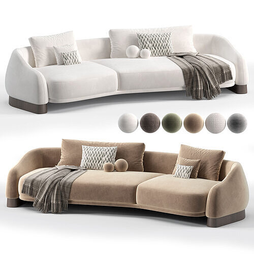 Kendal Sofa Low-poly 3D model
