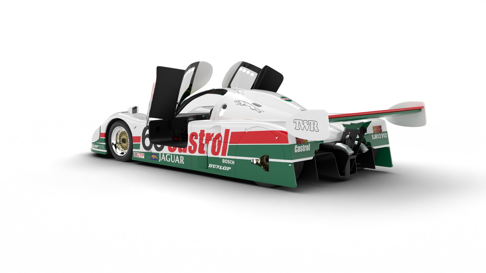 Pack Jaguar XJR-9 Racing 1988 HQ interior 3D Model Collection_5