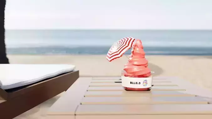 Strawberry Ice Cream Cup