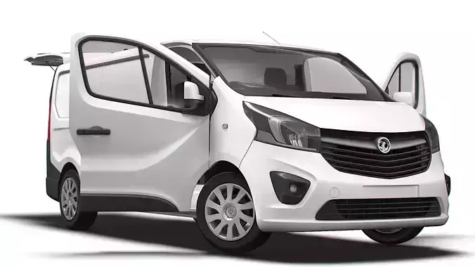Fiat Talento Van L2H1 Tailgate HQInterior 2021 3D model