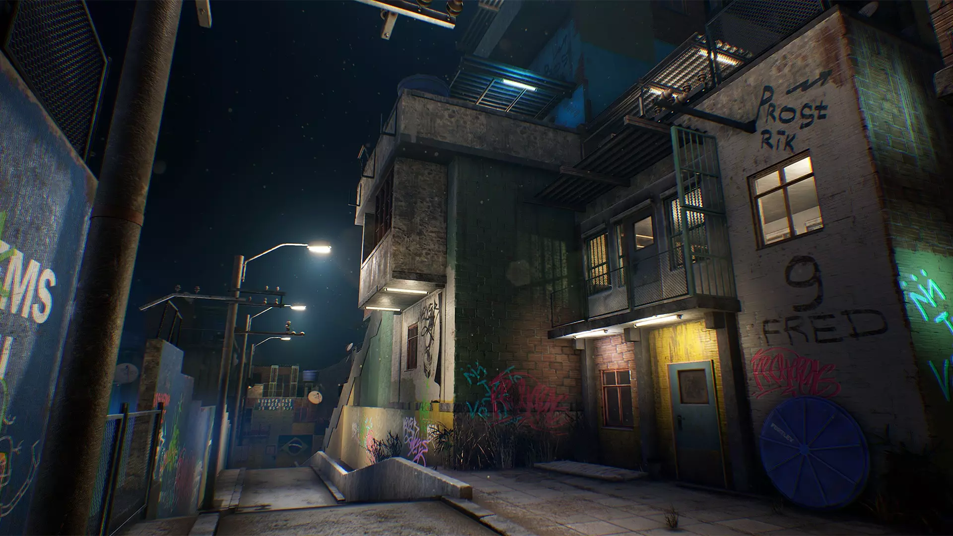 Favelas Low-poly 3D model