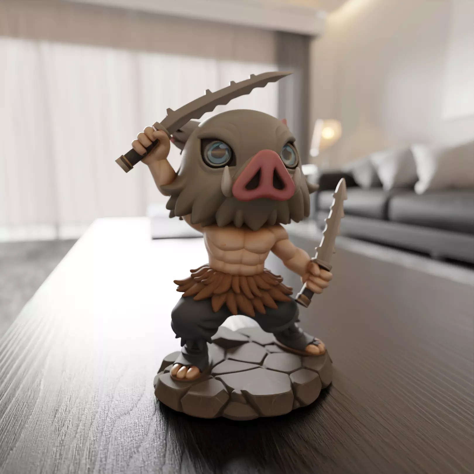 Inosuke Hashibira 3D print model_0