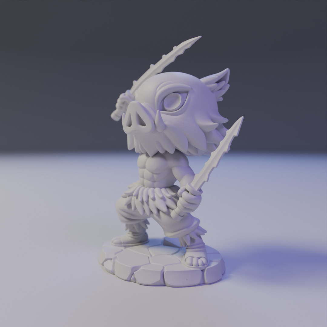Inosuke Hashibira 3D print model_9