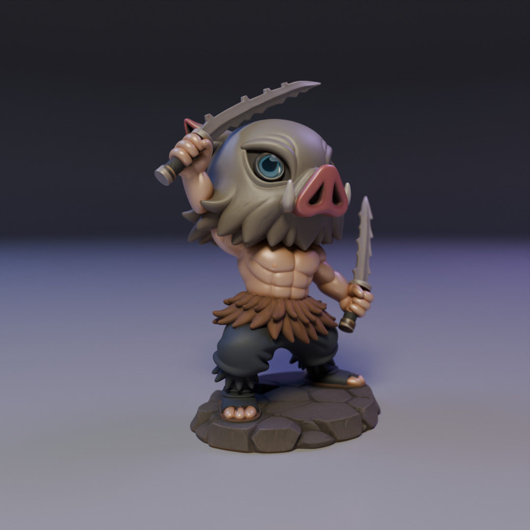 Inosuke Hashibira 3D print model_8