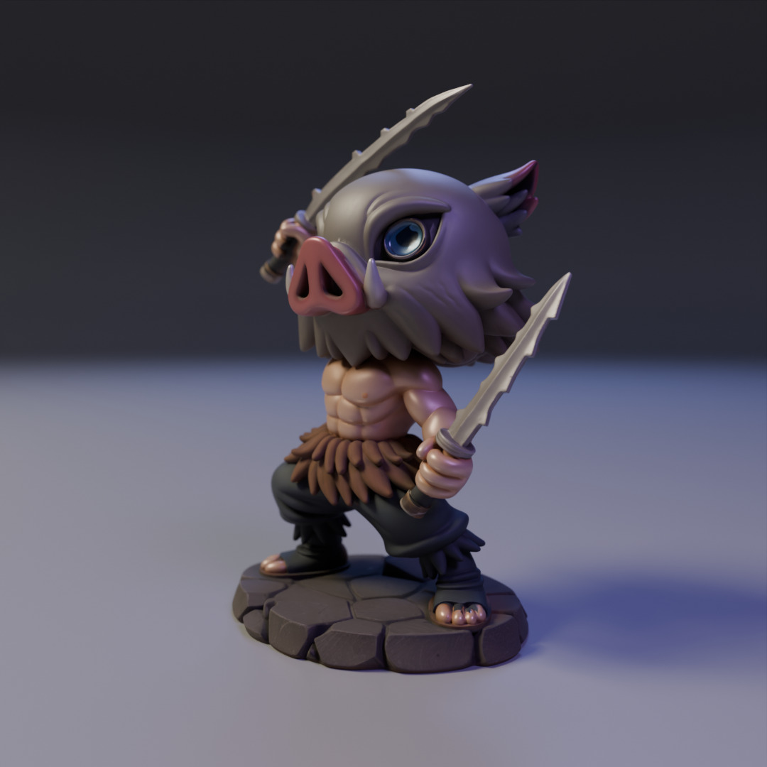 Inosuke Hashibira 3D print model_10
