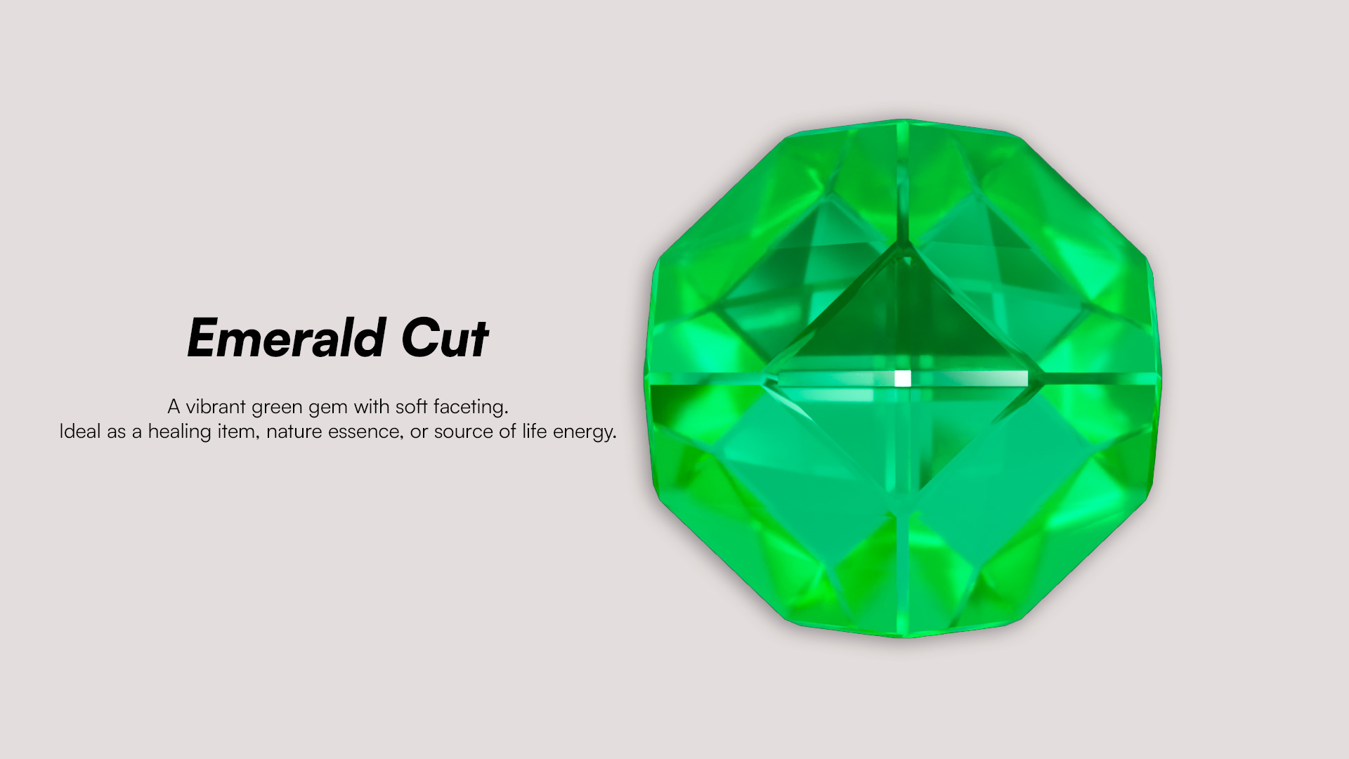 Stylized Gem Pack 7 Unique Crystal Models Game Ready Low-poly 3D model_7