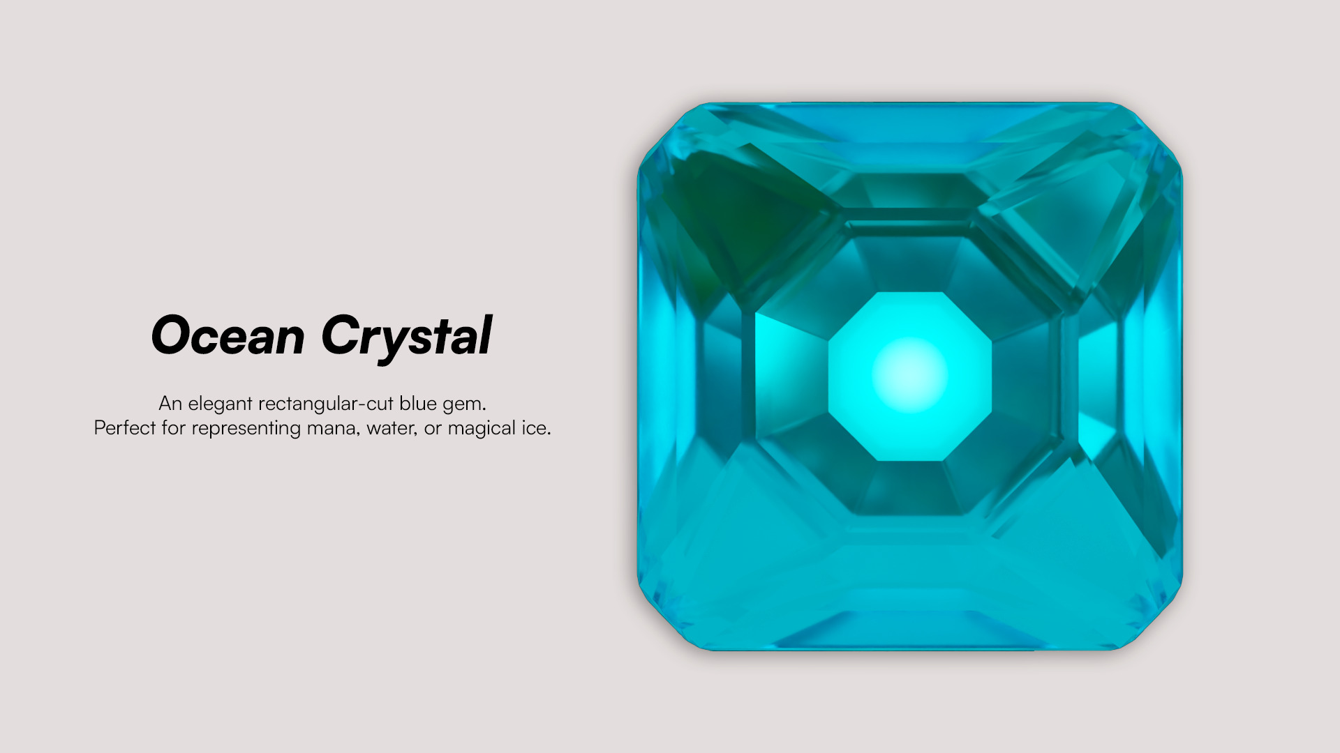 Stylized Gem Pack 7 Unique Crystal Models Game Ready Low-poly 3D model_4