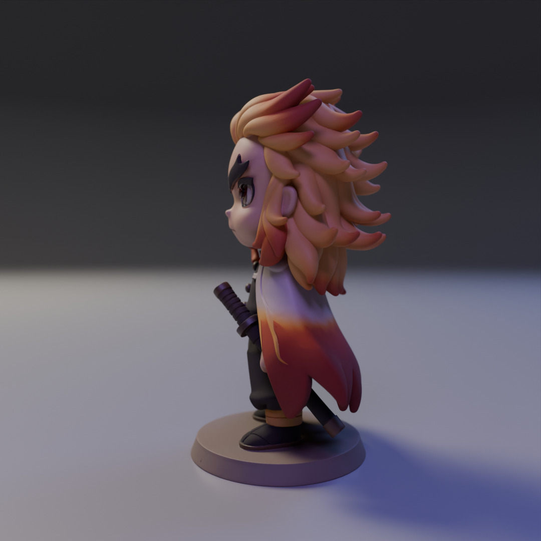 Kyojuro Rengoku 3D print model_4