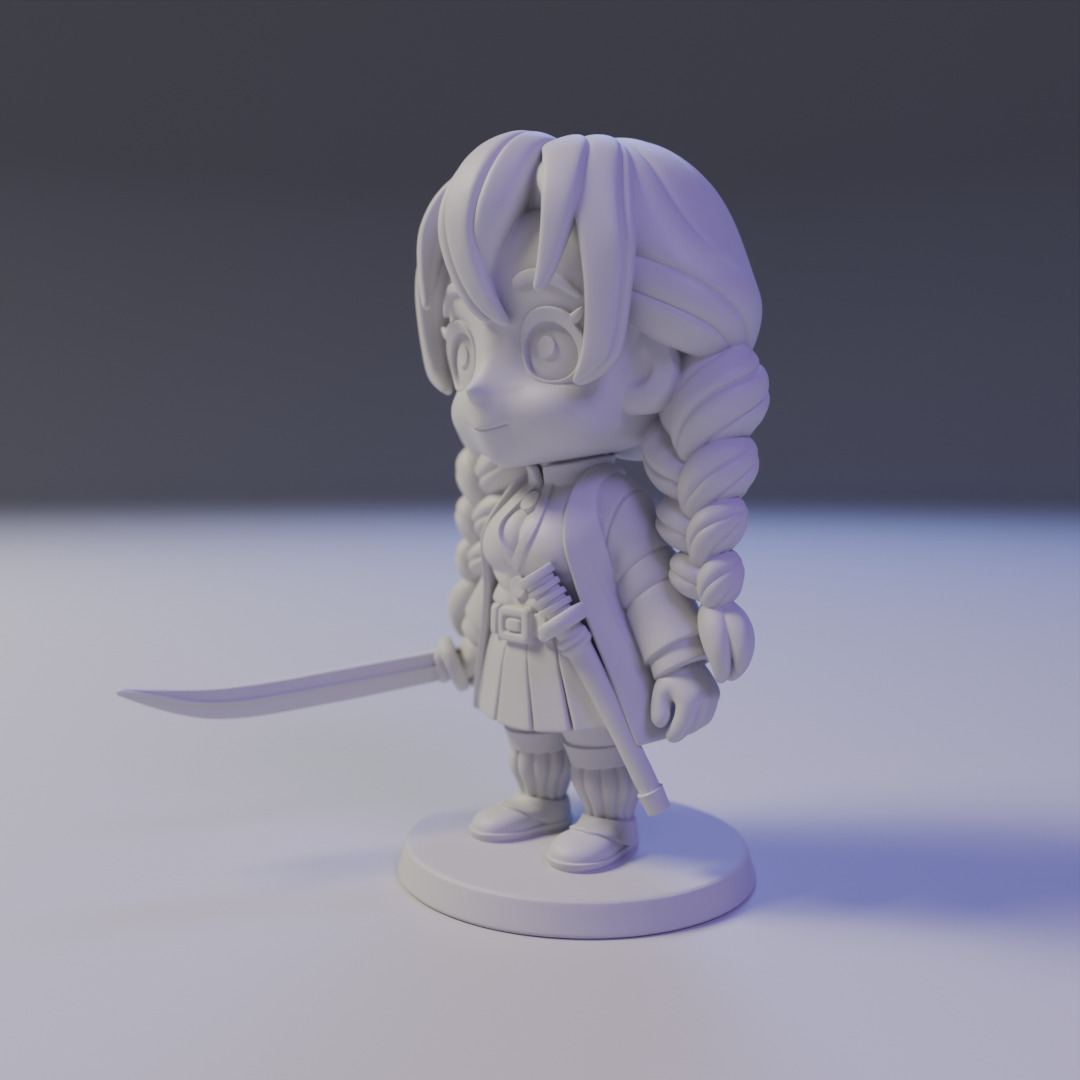 mitsuri kanroji 3D print model_9