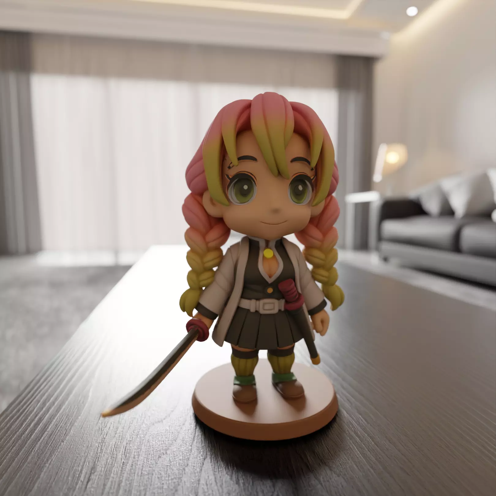 mitsuri kanroji 3D print model_0