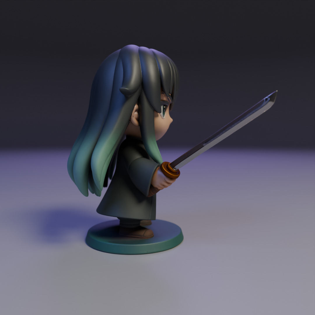 Muichiro Tokito 3D print model_2