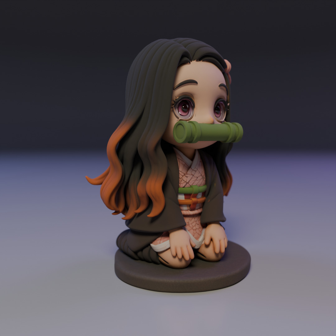 Nezuko Kamado 3D print model_7